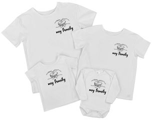 Семейный набор футболок "My family"