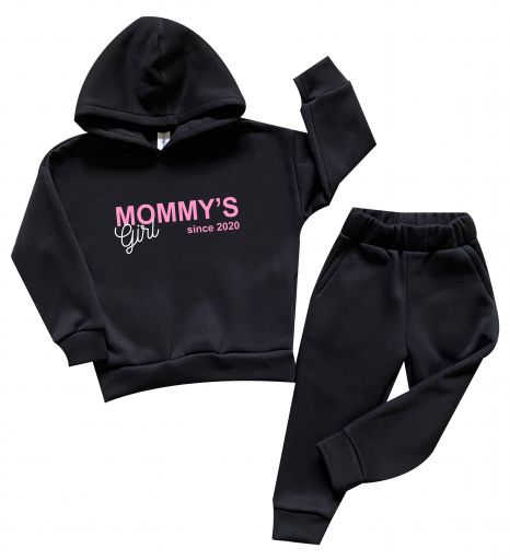 Спортивный детский костюм из теплого трикотажа "Mommys girl"