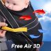 Эрго-Рюкзак для переноски ребенка Free Air 3D сетка + дождевик (синий)