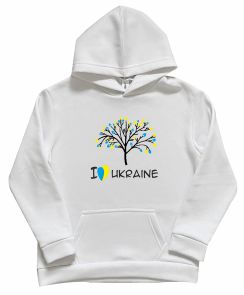 Толстовка на флисе "I love Ukraine" (дерево)