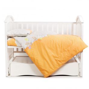 Сменная постель 3 эл Twins Comfort 3051-C-021, Горошки оранжевые, оранжевый