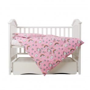 Сменная постель 3 эл Twins Unicorn 3021-TU-08, pink, розовый