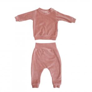 Костюм велюровый Twins (кофта и штаны) 62р W-120-КВТ-62-24, powder pink, пудра