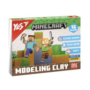 Пластилин Yes Minecraft 16 цветов 320 г