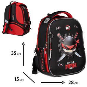 Рюкзак школьный каркасный Yes Ninja H-100