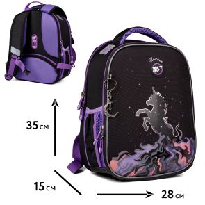 Рюкзак школьный каркасный Yes Magic Unicorn H-100