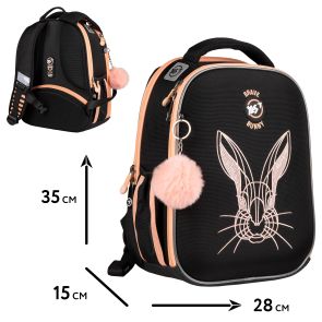 Рюкзак школьный каркасный Yes Brave Bunny H-100