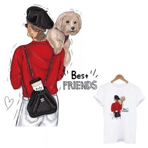 Женская футболка "Best friends" (пёсик)