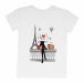 Женская футболка бойфренд "Девушка в Париже"