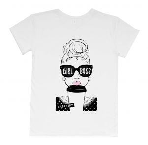 Женская футболка бойфренд "Girl boss"