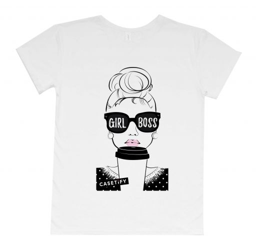 Женская футболка бойфренд "Girl boss"
