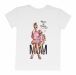 Женская футболка бойфренд "Мама и дочка с шейкерами"