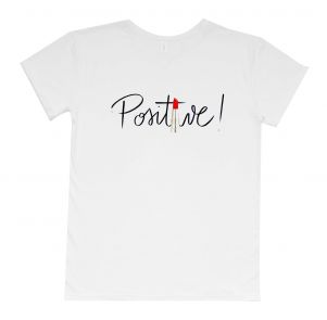 Женская футболка бойфренд "Positive"