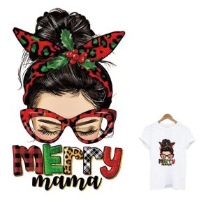 Женская футболка на Новый год "Merry Mama"