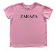 Женская футболка с надписью "ZARAZA"