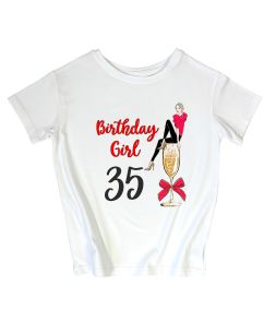 Женская футболка с принтом "Birthday girl"