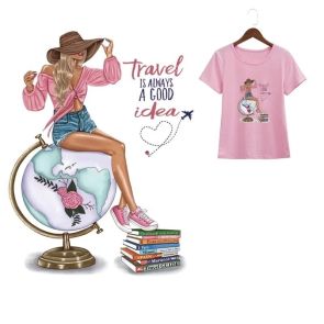 Женская футболка с принтом "Travel"