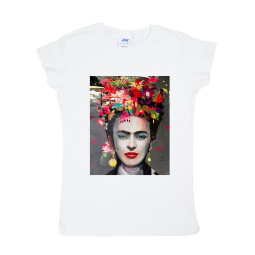 Женская приталенная футболка "Фрида Кало"