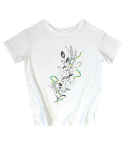 Жіноча футболка з друком "Квіти"